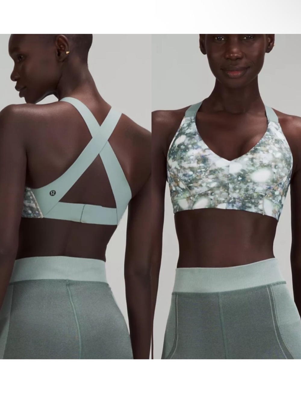 Lululemon Lab V-Neck Train Bra Print - Morpheus Multi size 12